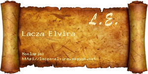 Lacza Elvira névjegykártya